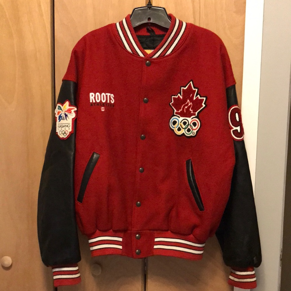 1998 Nagano Winter Olympics Roots Varsity/Bomber Jacket